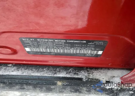 2018 Mitsubishi Outlander Sport Es z USA, uszkodzony, nr VIN JA4AR3AU3JU009616